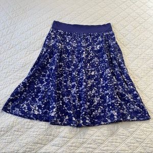 Coldwater Creek floral stretchy cotton skirt